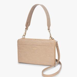 CALPAK CROC WALLET - SAND COLOR